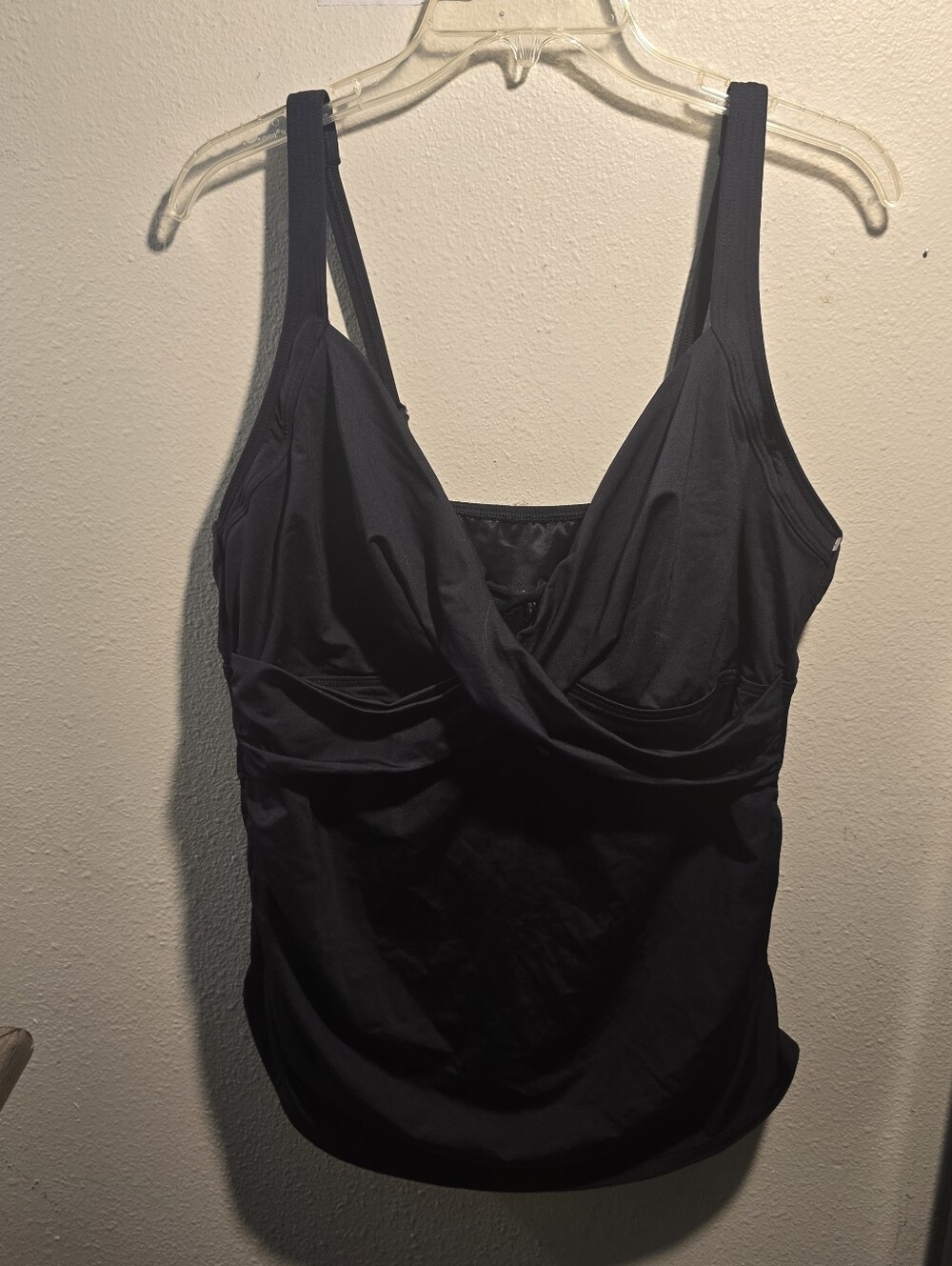 Lands End Sz. 18 Mastectomy Black Tankini